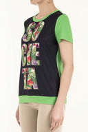 Green Strappy   wide cut woven  blouse  19595