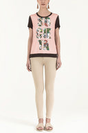 Brown Strappy   wide cut woven  blouse  19595