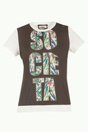 Ecru Strappy   wide cut woven  blouse  19595