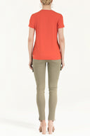 Coral Strappy   wide cut woven  blouse  19595