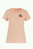 Beige Knitwear embroidered blouse 19610