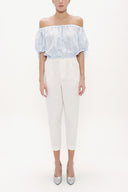 Blue Off shoulder  blouse  19628