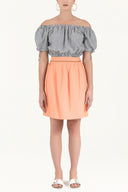 Navy Blue Off shoulder  blouse  19628