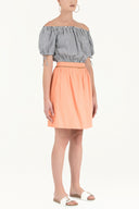 Navy Blue Off shoulder  blouse  19628