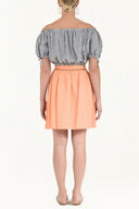 Navy Blue Off shoulder  blouse  19628