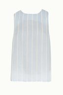 Blue Zipped wide cut blouse 19635