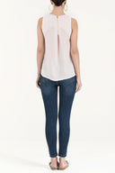 Pink Zipped wide cut blouse 19635