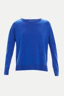 Sax Crew neck  knit sweater 28760