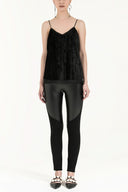 Black Velvet strappy blouse 19674