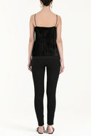 Black Velvet strappy blouse 19674