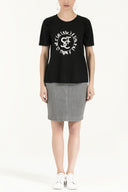 Black Strappy   basic cotton  t-shirt 19677