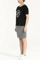 Black Strappy   basic cotton  t-shirt 19677