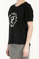 Black Strappy   basic cotton  t-shirt 19677