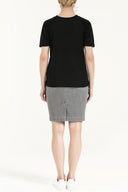 Black Strappy   basic cotton  t-shirt 19677