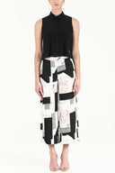 Black Crystal  gem  blouse  19681