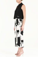 Black Crystal  gem  blouse  19681