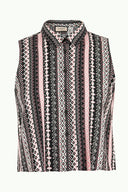 Pink Crystal  gem  blouse  19681