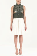 Patterned Crystal  gem  blouse  19681