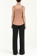 Camel Hair Star  gem  strappy  blouse  19690