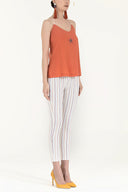 Orange Star  gem  strappy  blouse  19690