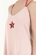 Salmon Star  gem  strappy  blouse  19690