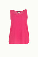 Pink Printed wide cut sleeveless blouse 19692