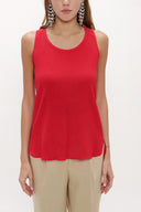 Coral Printed wide cut sleeveless blouse 19692