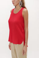 Coral Printed wide cut sleeveless blouse 19692