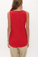 Coral Printed wide cut sleeveless blouse 19692