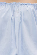 Blue Elastic mini blouse 19693