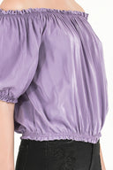 Lilac Elastic mini blouse 19693