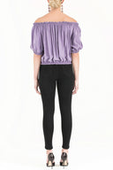 Lilac Elastic mini blouse 19693
