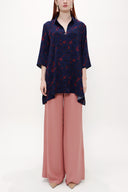 Navy Blue Wide cut shirt 19696