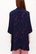 Navy Blue Wide cut shirt 19696