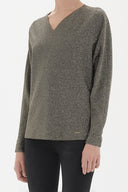 Gold Zipped wide cut blouse 19721