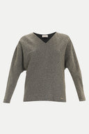 Gold Zipped wide cut blouse 19721