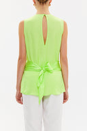 Yellow Metal accessory detail blouse  19753