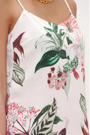 White Spaghetti straps blouse 19756