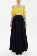 Yellow Brode  short blouse  19758