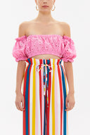 Pink Brode  short blouse  19758