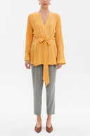 Mustard Waistband  Blouse  19765