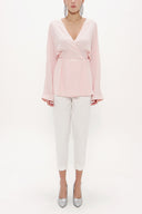 Powder Waistband  Blouse  19765