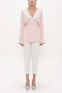 Powder Waistband  Blouse  19765