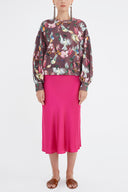 Dried Rose Long sleeve shabby chic blouse 19779