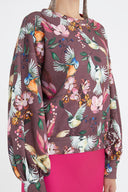 Dried Rose Long sleeve shabby chic blouse 19779