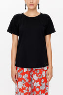 Black Wide-cut blouse 19782