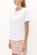 White Wide-cut blouse 19782