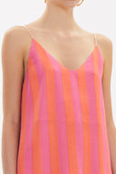 Salmon Strappy  V-neck  blouse  19792