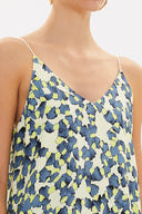 Acid Yellow Strappy  V-neck  blouse  19792