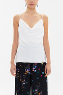 Ecru Degage collar  strappy  blouse  19798